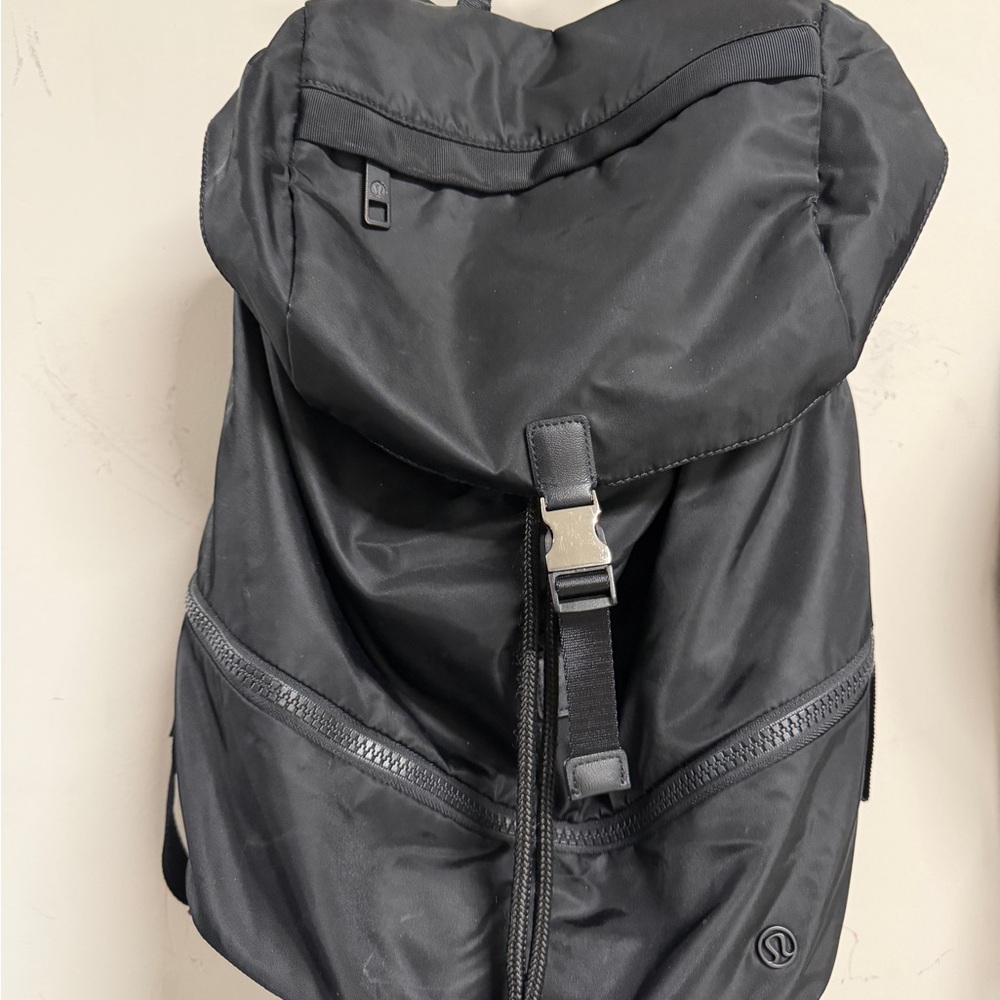lululemon athletica Black Men's Backpack with Front Buckle